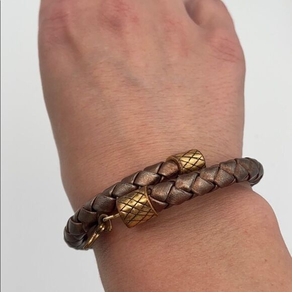 Alex and Ani Copper Metallic Braided Wrap Bracelet - Picture 4 of 7